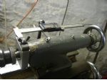 The depth rod interferes with the hand wheel