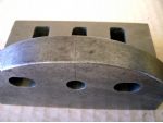 The angle plate with a scribed centre line
