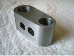 A George Thomas VDH tailstock centre support that has been finished on the linisher